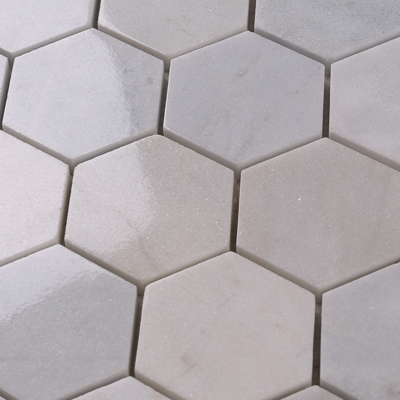 Heng Xing-Find Stone Tile 2x2 White Hexagon Carrara Stone Mosaic Tile Hsc24 | -1