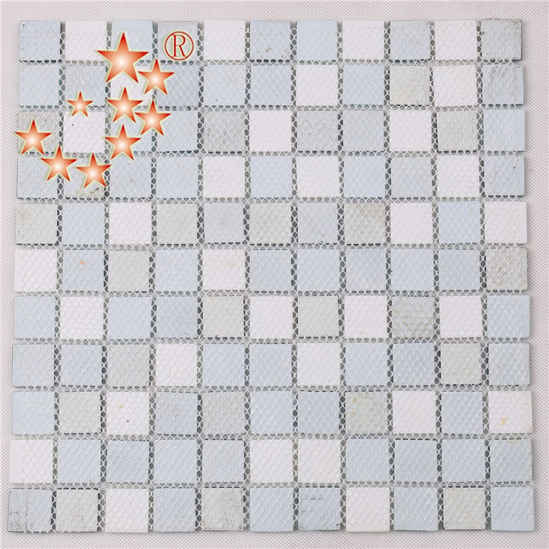 Heng Xing-Hand Painted Blue Water Pool Mosaics Glass Tile Supplier 4CSB33