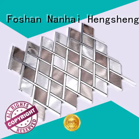 penny steel golden Hengsheng Brand metallic kitchen wall tiles manufacture
