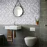 beveling glass metal stone mosaic tile supplier for bathroom