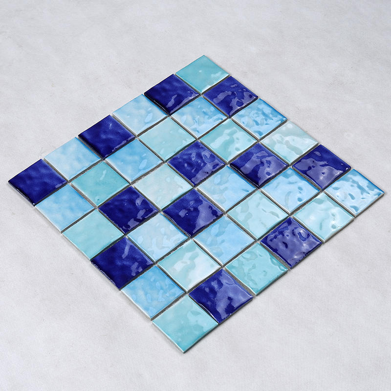 Blue Swimming Pool Ceramic Mosaic Tile, Ceramic Tile For Pools