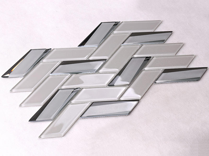 Heng Xing square glass metal tile tans for kitchen