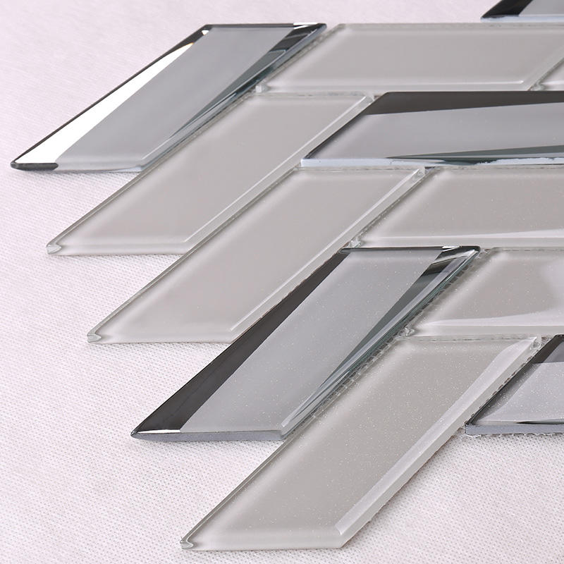 Heng Xing square glass metal tile tans for kitchen