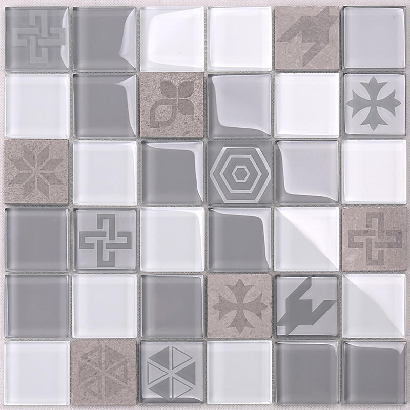 swimming hexagon crystal swimming pool mosaics Hengsheng manufacture