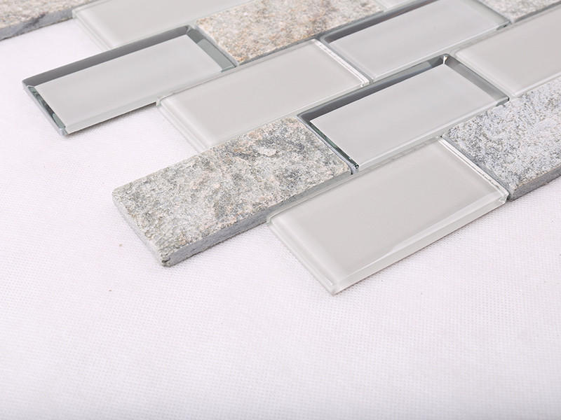 light clear glass tiles resin for bathroom Heng Xing