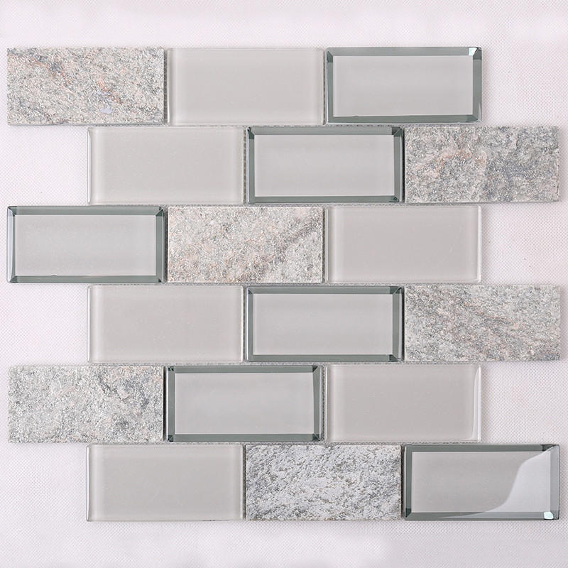 home metal glass mosaic tile 3x4 Heng Xing company