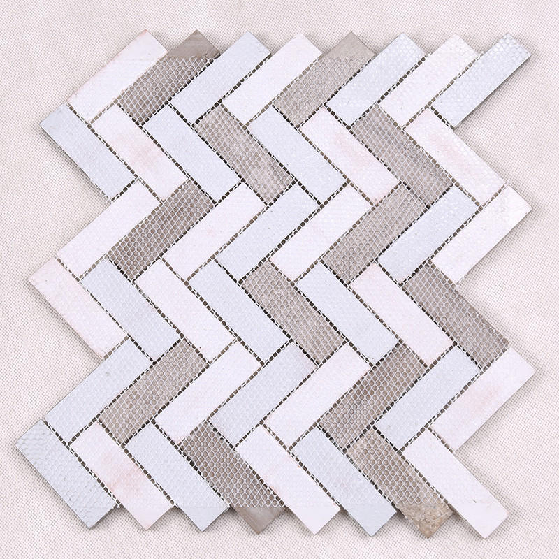 Hengsheng Brand beveled stone glass mosaic tile tiles factory