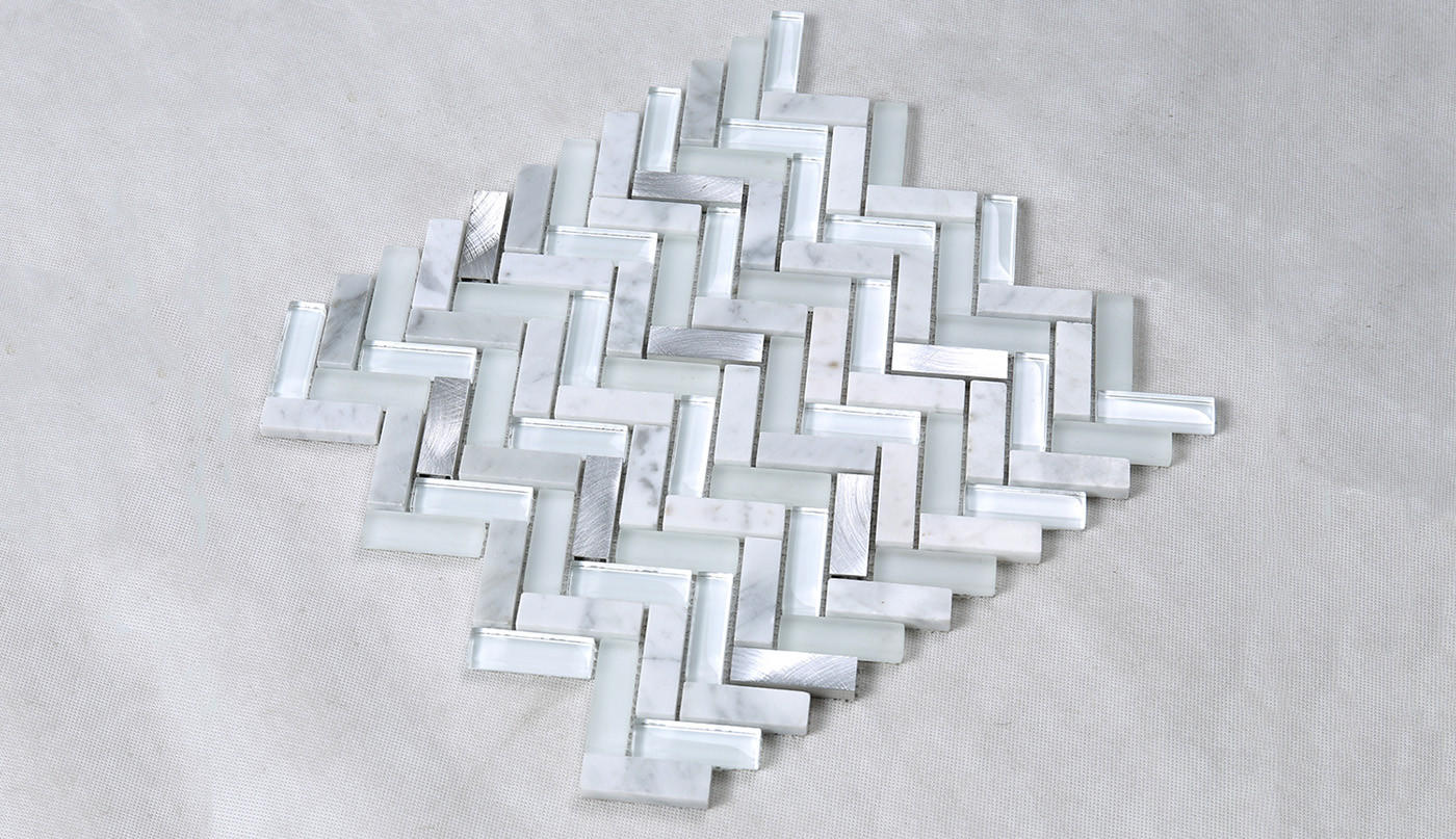 Heng Xing Brand trapezoid glass tiles for kitchen decor supplier