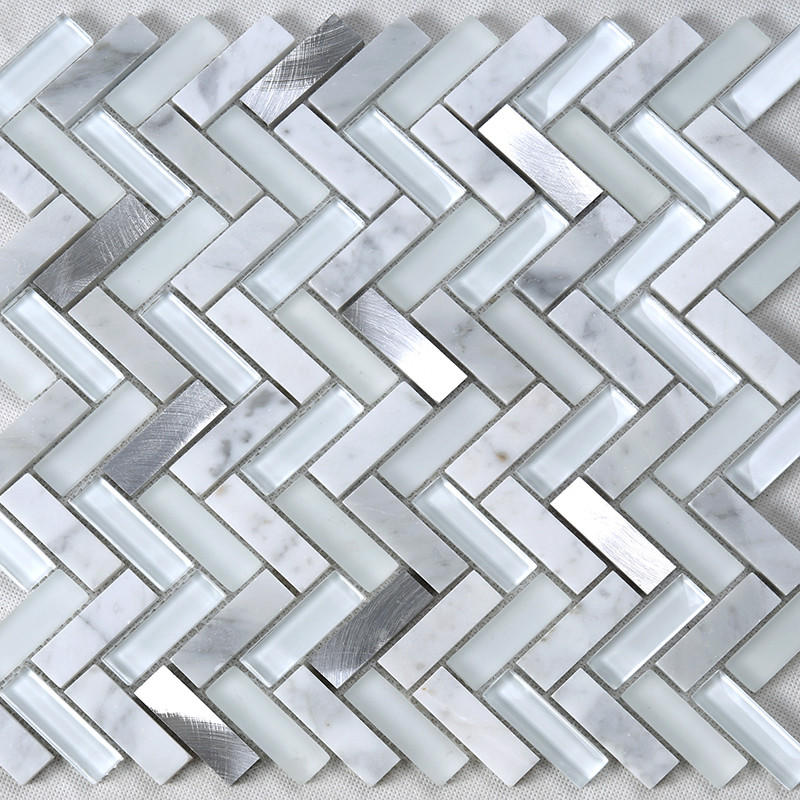 aluminum mosaic glass hexagon for living room Heng Xing
