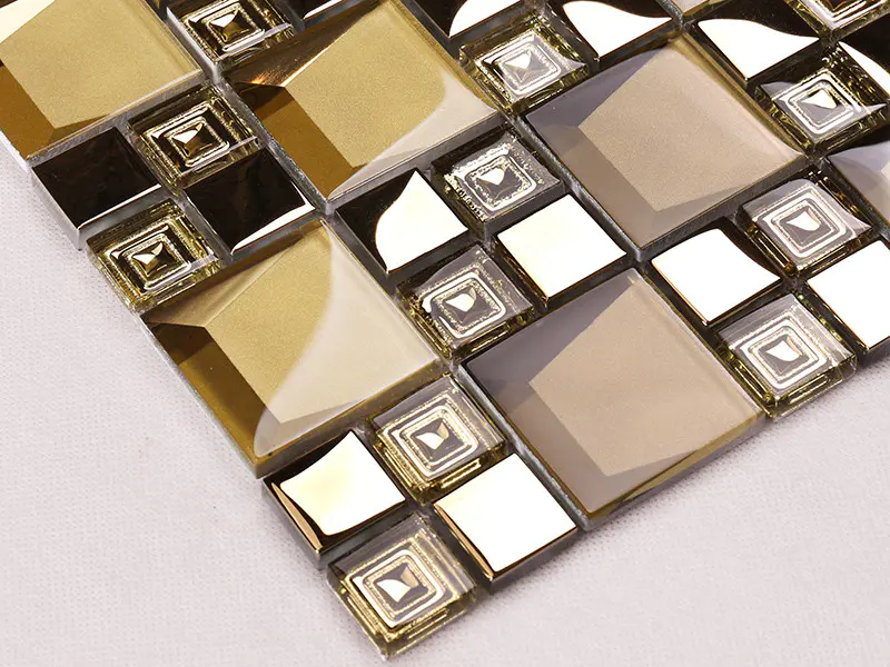 tile golden decor glass tiles for kitchen Hengsheng Brand