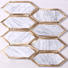 2x2 stone mosaic tile metal with good price for kitchen