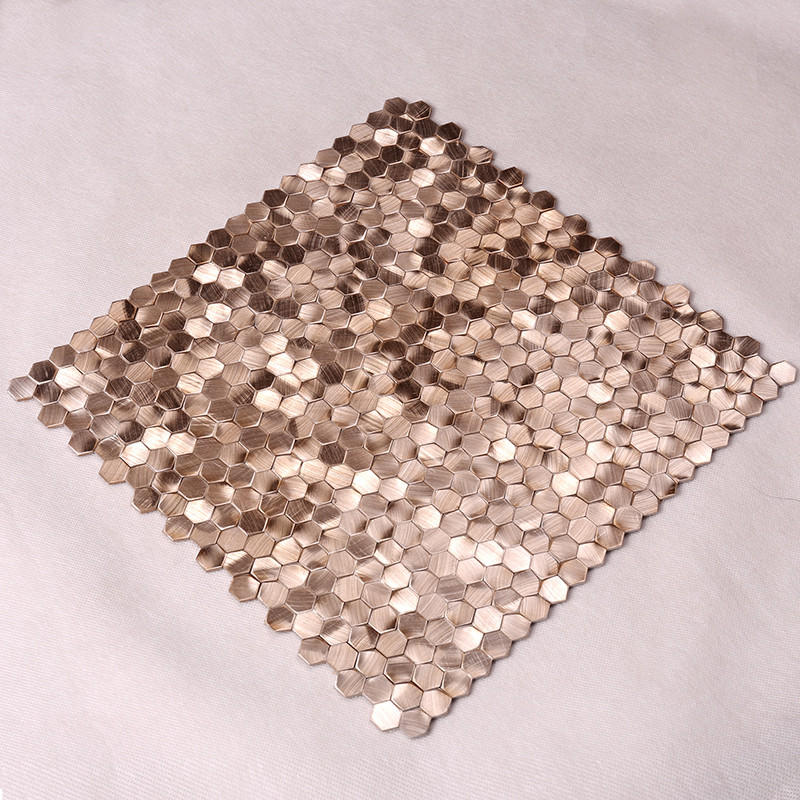 glass preminum steel beveled metal mosaic Hengsheng