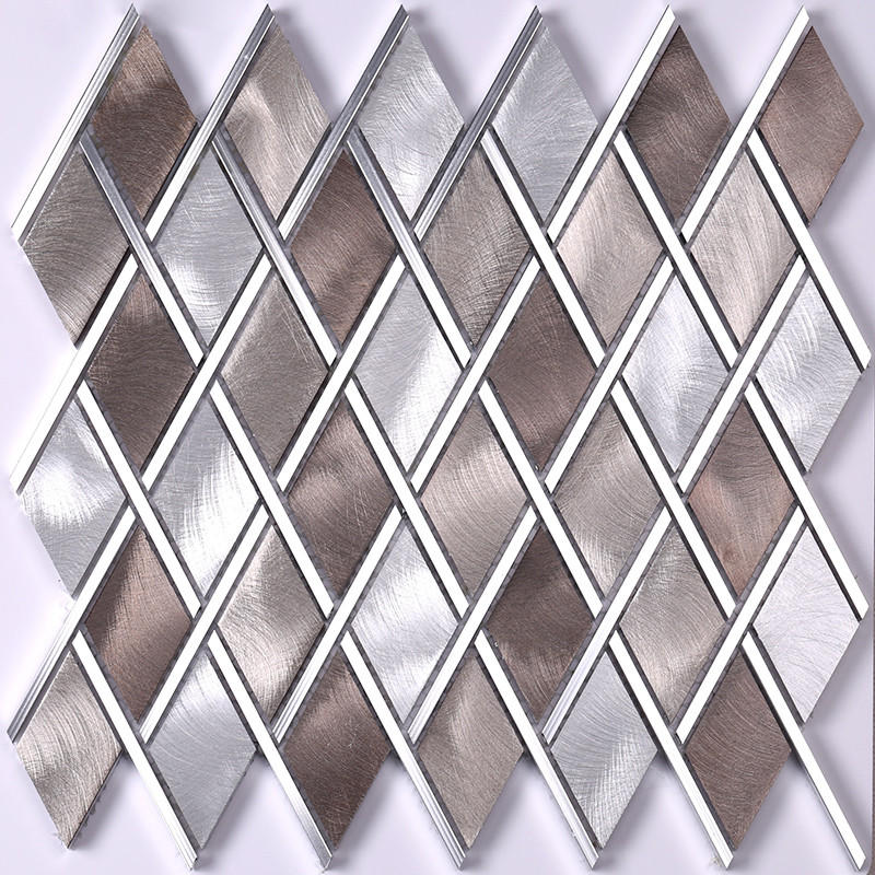 diamond beveled Hengsheng Brand metal mosaic