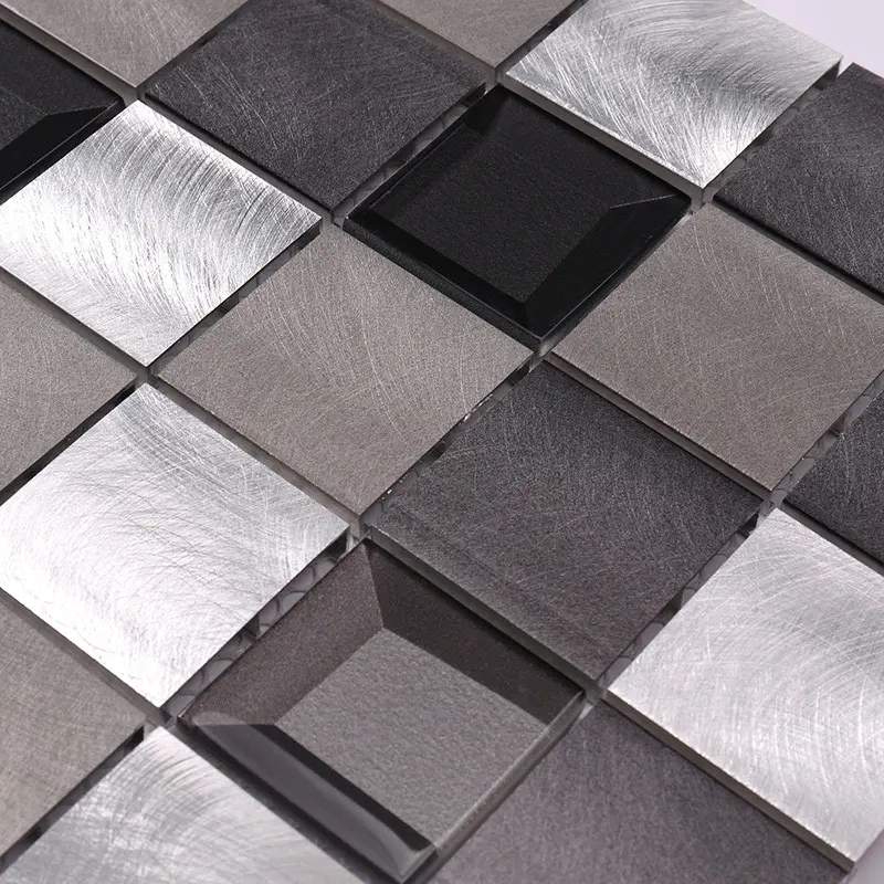 tile diamond steel metal mosaic bedroom Heng Xing