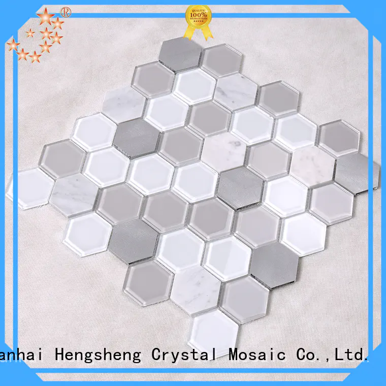 spray sea glass tile customized for kitchen