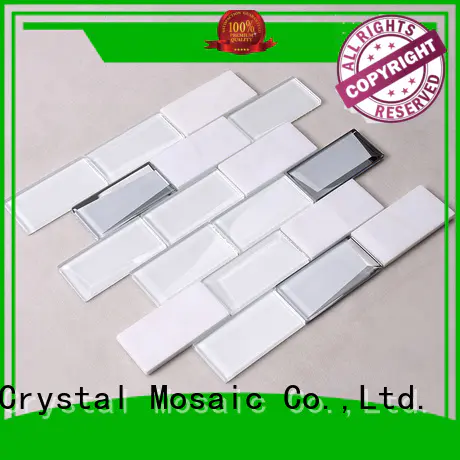 tile gold white Heng Xing Brand glass mosaic tile supplier