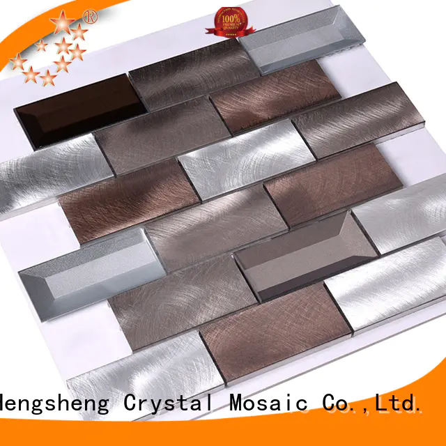 cube Custom diamond metal mosaic gold Heng Xing