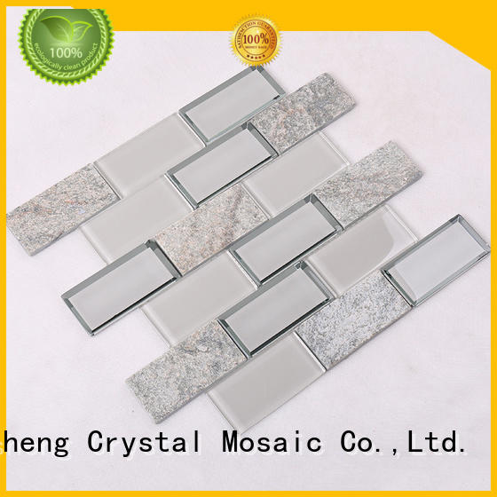 strip swimming pool mosaics hexagon backsplash Heng Xing Brand
