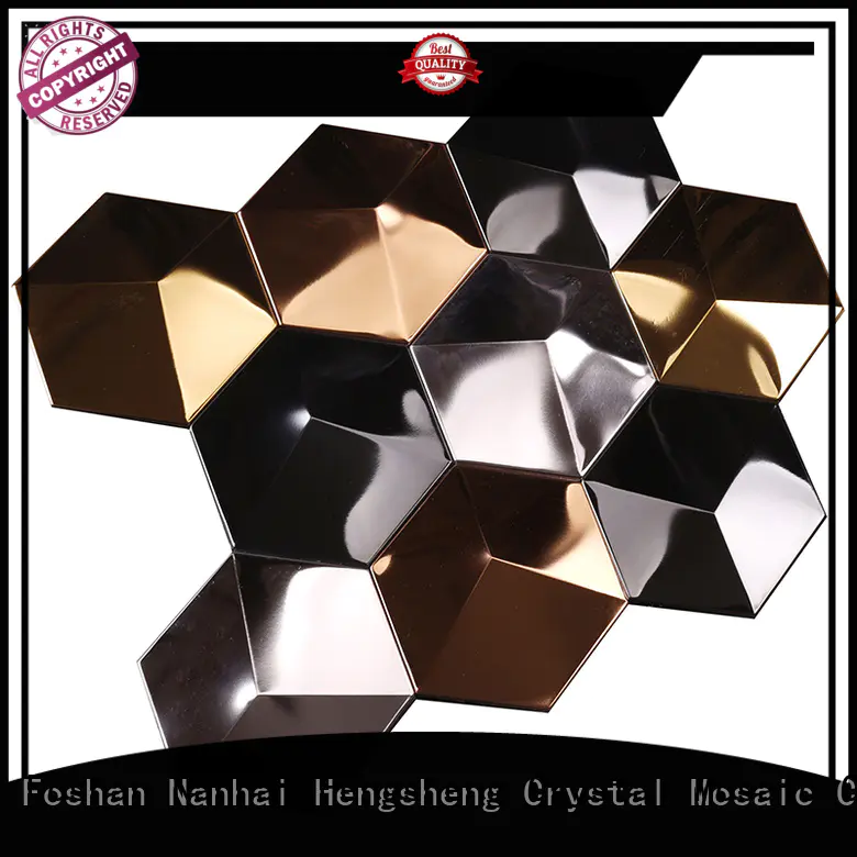 3d wall metal mosaic 3x6 Heng Xing Brand company
