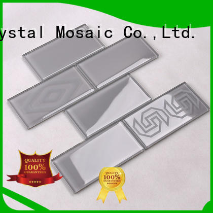 beveled glass mosaic tile sheets supplier for kitchen