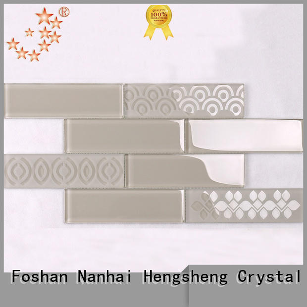Heng Xing aluminum white glass tile personalized for bathroom