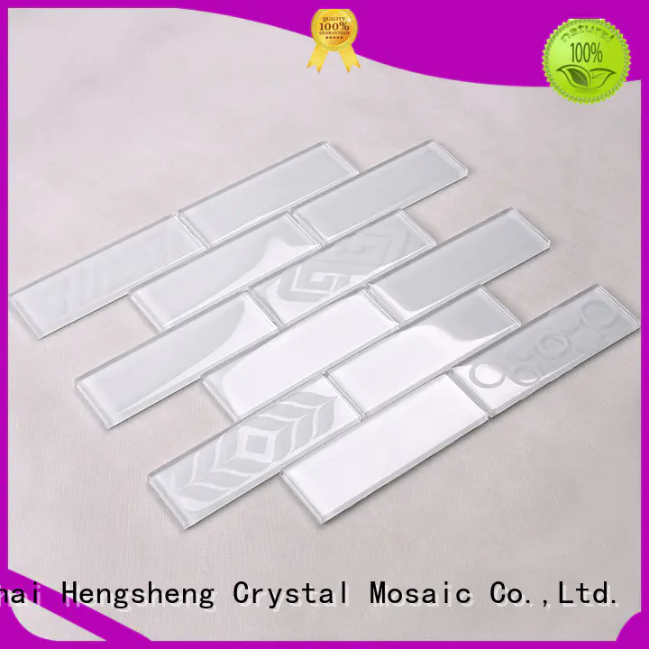 Hot gold glass tiles for kitchen 3x4 Heng Xing Brand
