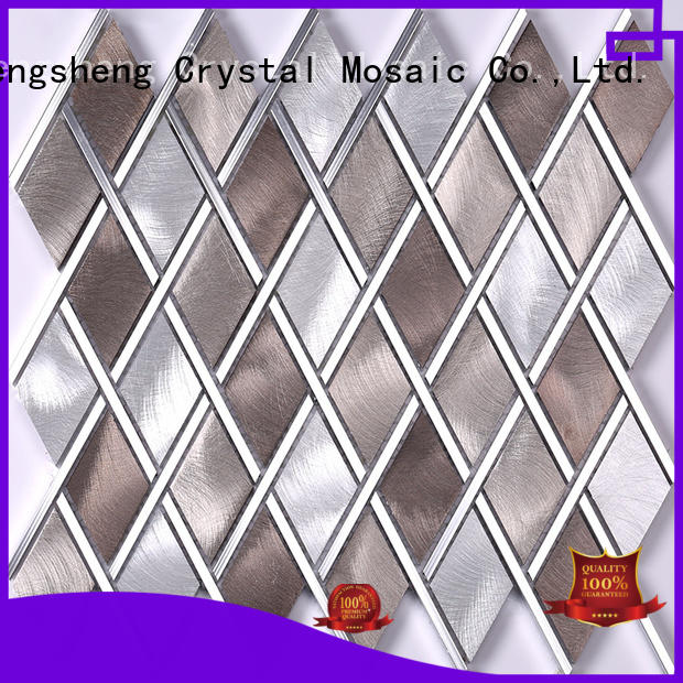 professional metal backsplash hexagon from China for living room