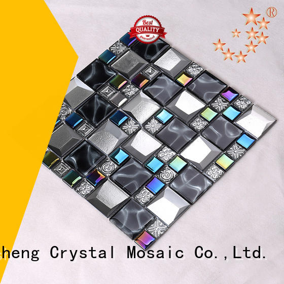 mix Custom kitchen subway glass mosaic tile Heng Xing rose