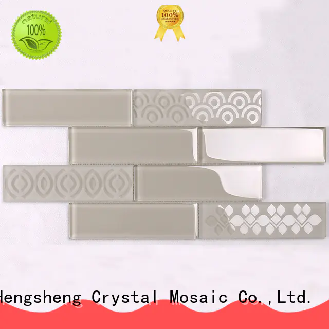 Heng Xing beveling oceanside glass tile wholesale for kitchen