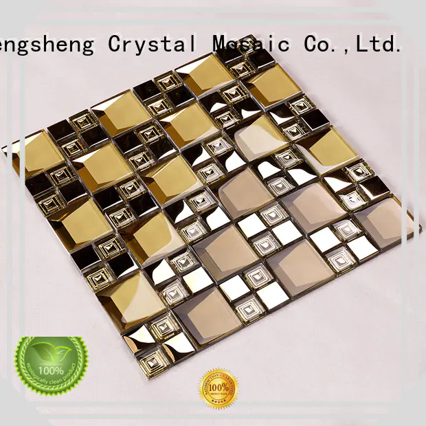 tile decor cold glass mosaic tile Hengsheng Brand company