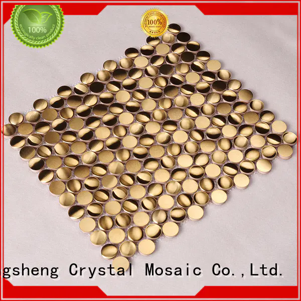 backsplash copper metal mosaic Hengsheng Brand
