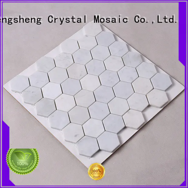 Hengsheng Brand stone floor stone tile backsplash hexagon
