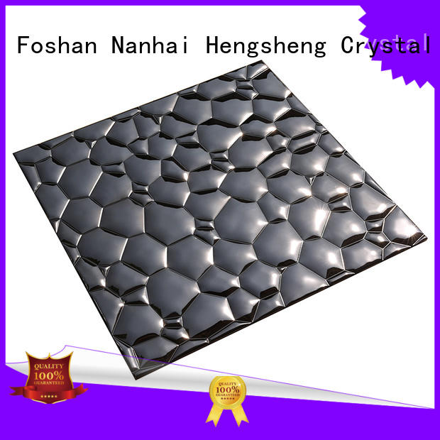 Heng Xing Brand water diamond 2x2 alloy metal mosaic
