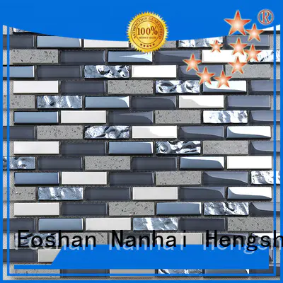 hmb23 red glass tile wholesale for living room Heng Xing