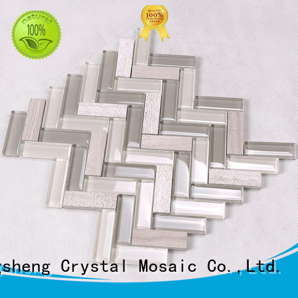 Heng Xing square glass subway tile backsplash manufacturer for kitchen