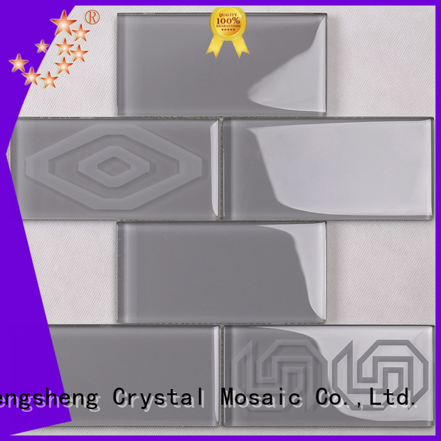 3x4 marble glass mosaic tile yms09 factory price for villa