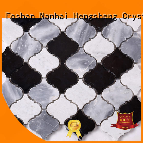 Heng Xing 2x2 natural stone mosaic tile sheets stone for backsplash