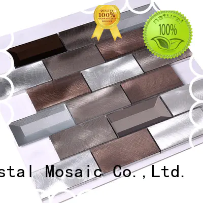 bedroom Custom backsplash metal metal mosaic Hengsheng round