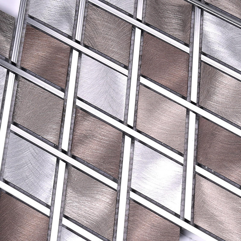 Heng Xing-Copper Tile | Diamond Copper Aluminum Alloy Metal Mosaic Wall Tile Hlc16-2