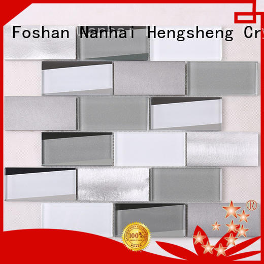 3x4 glass metal tile marble supplier for hotel