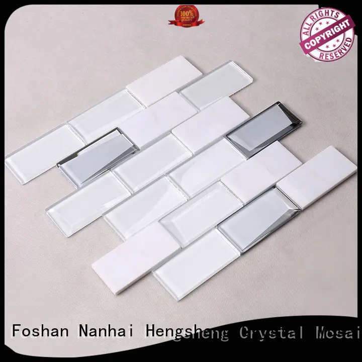 2x2 marble pattern back Heng Xing Brand pool tile supplier