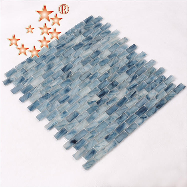 Heng Xing-Cheap Pool Tile | Light Blue Waterline Swimming Pool Mosaic Tiles-2