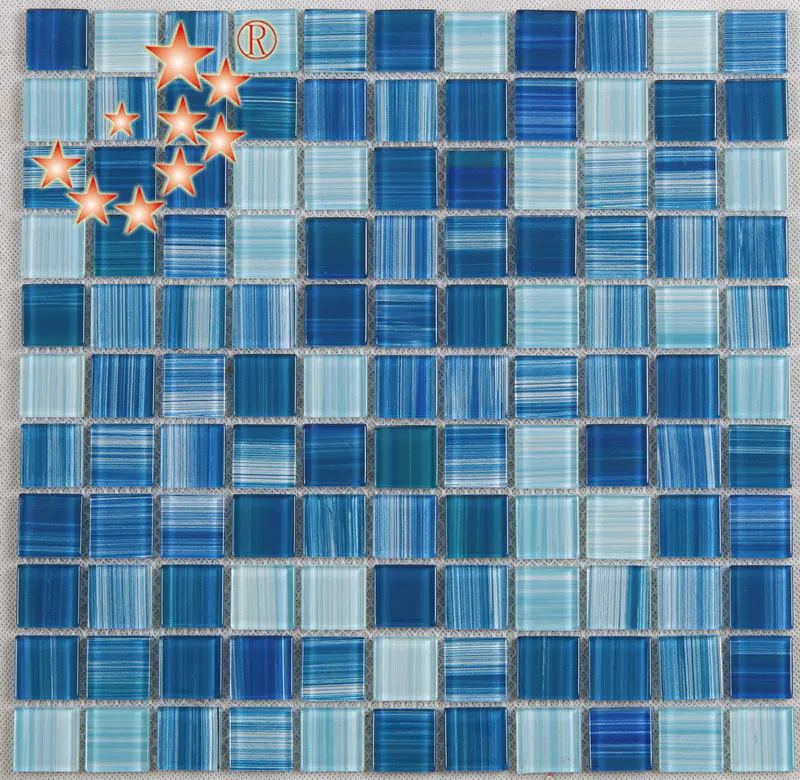 green glass mosaic pool tiles wholesale for bathroom Heng Xing