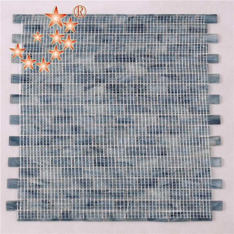 Heng Xing-Cheap Pool Tile | Light Blue Waterline Swimming Pool Mosaic Tiles-4