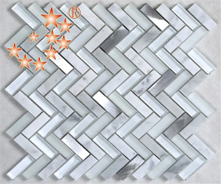Heng Xing beveled glass mosaic bathroom tiles yms09 for bathroom