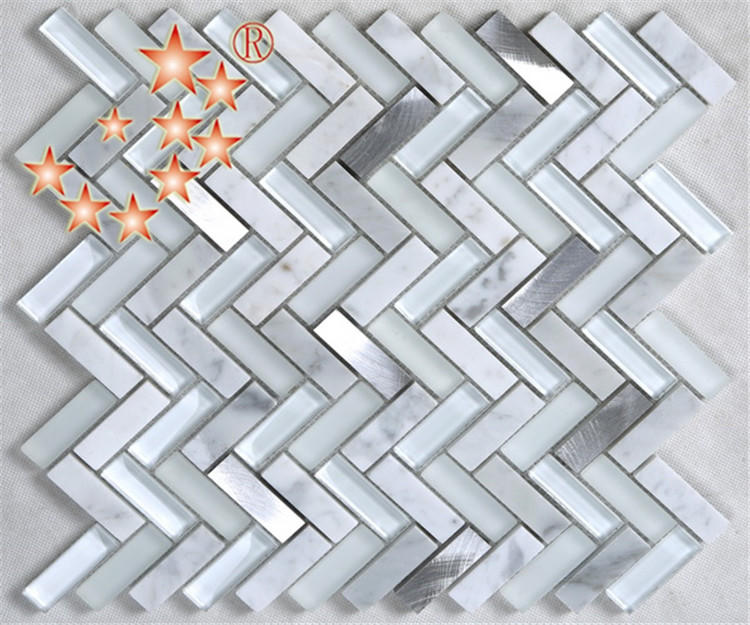 Heng Xing beveled glass mosaic bathroom tiles yms09 for bathroom