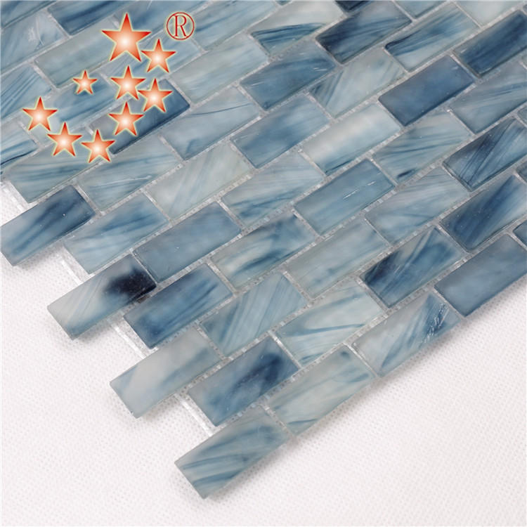 Heng Xing-Cheap Pool Tile | Light Blue Waterline Swimming Pool Mosaic Tiles-1