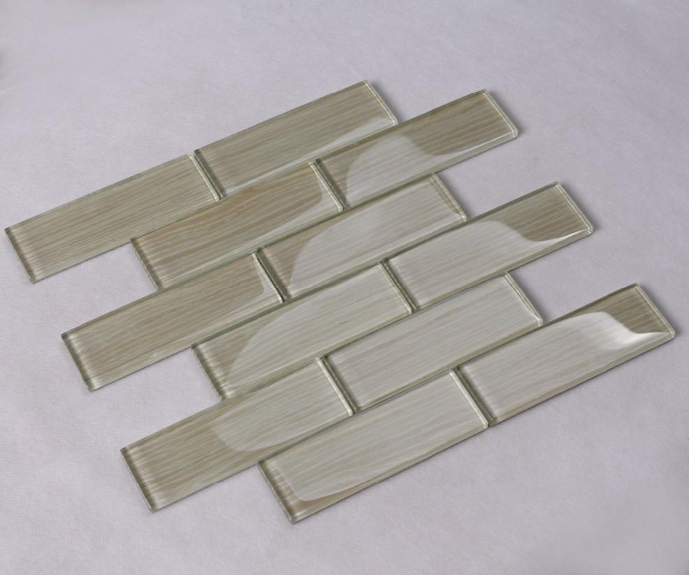 Heng Xing rose glass subway tile backsplash factory price for living room