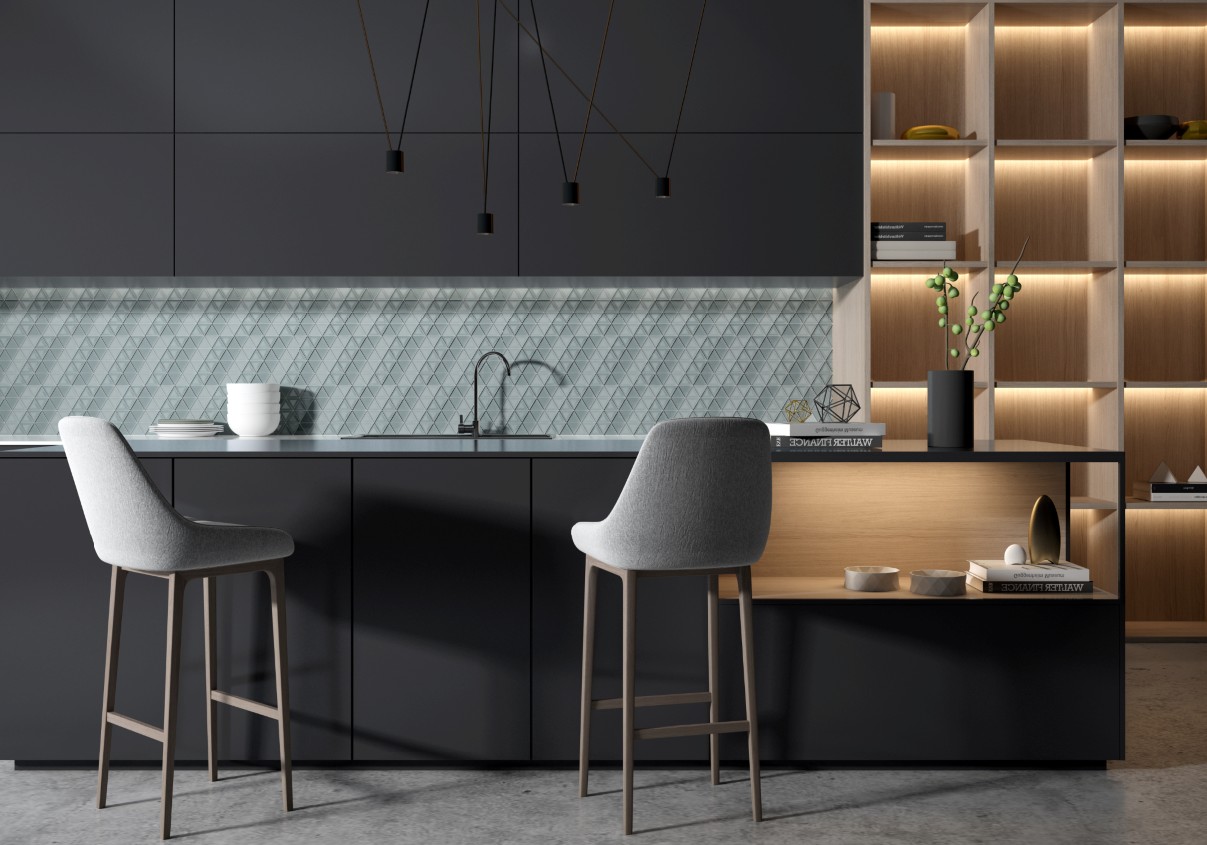 Heng Xing beveled arabesque tile backsplash manufacturers for kitchen-7