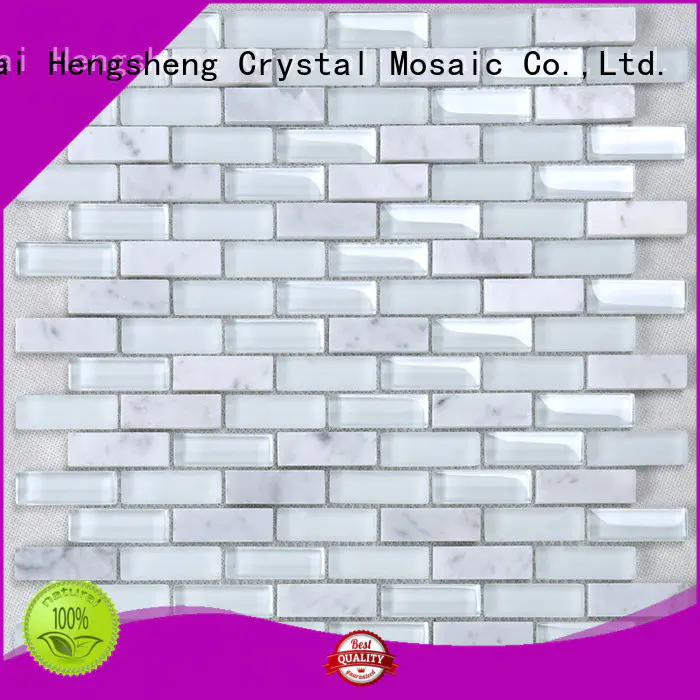 Heng Xing iridescent bevel tile factory price for bathroom